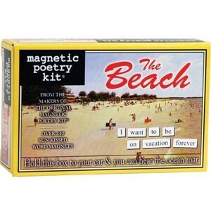 New Magnetic Poetry Kit The Beach Over 200 Word Magnets Complete Box Set